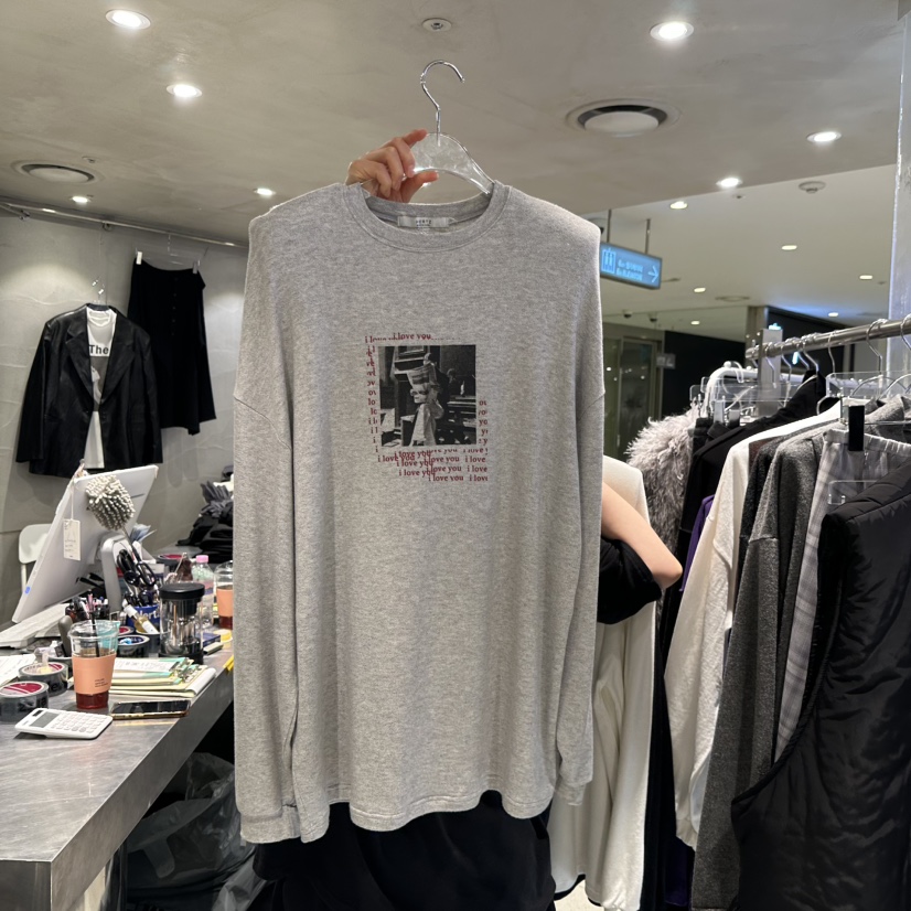 HERTZ-P韓國直郵㊣女士新款熱賣人氣推薦職業時尚25秋冬長袖T恤HERTZ-P長袖T恤圖色1