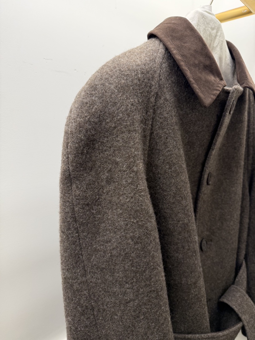 ETER韓國直郵㊣女士新品熱賣時尚職業休閑中長款大衣含腰帶eter/VERSO中長款大衣