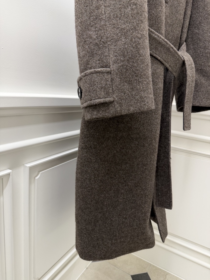 ETER韓國直郵㊣女士新品熱賣時尚職業休閑中長款大衣含腰帶eter/VERSO中長款大衣