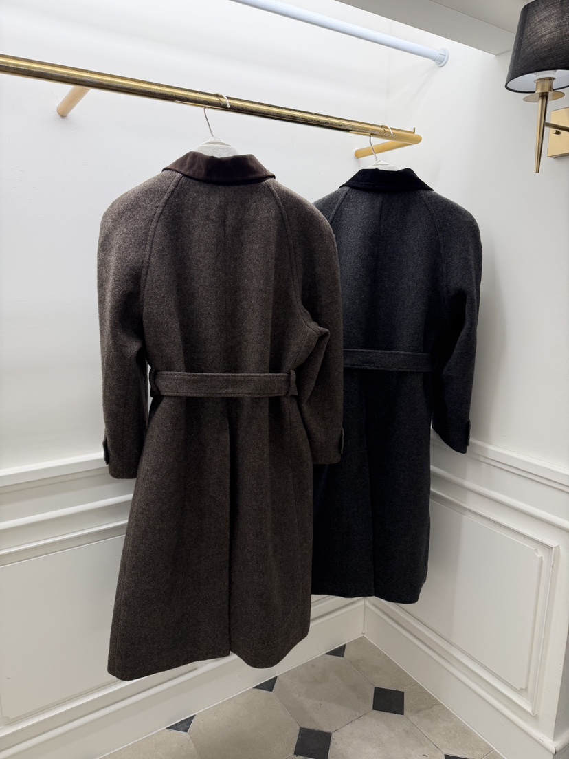 ETER韓國直郵㊣女士新品熱賣時尚職業休閑中長款大衣含腰帶eter/VERSO中長款大衣