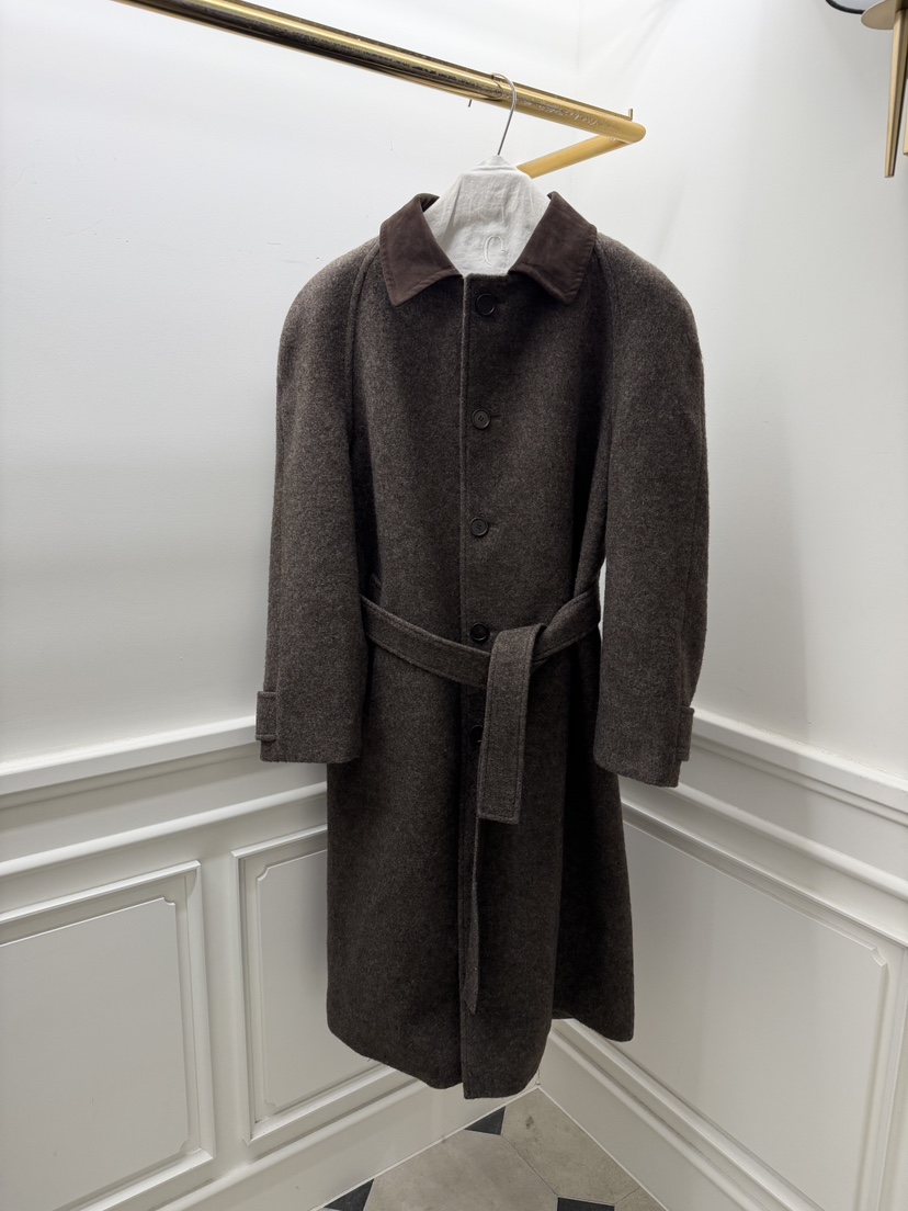 ETER韓國直郵㊣女士新品熱賣時尚職業休閑中長款大衣含腰帶eter/VERSO中長款大衣圖色1棕色