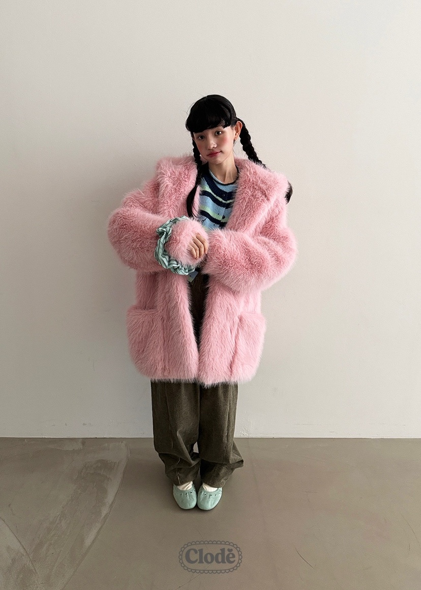 CLODE韓國直郵㊣女裝新品職業時尚人氣熱賣推薦25秋冬短款大衣CLODE短款大衣