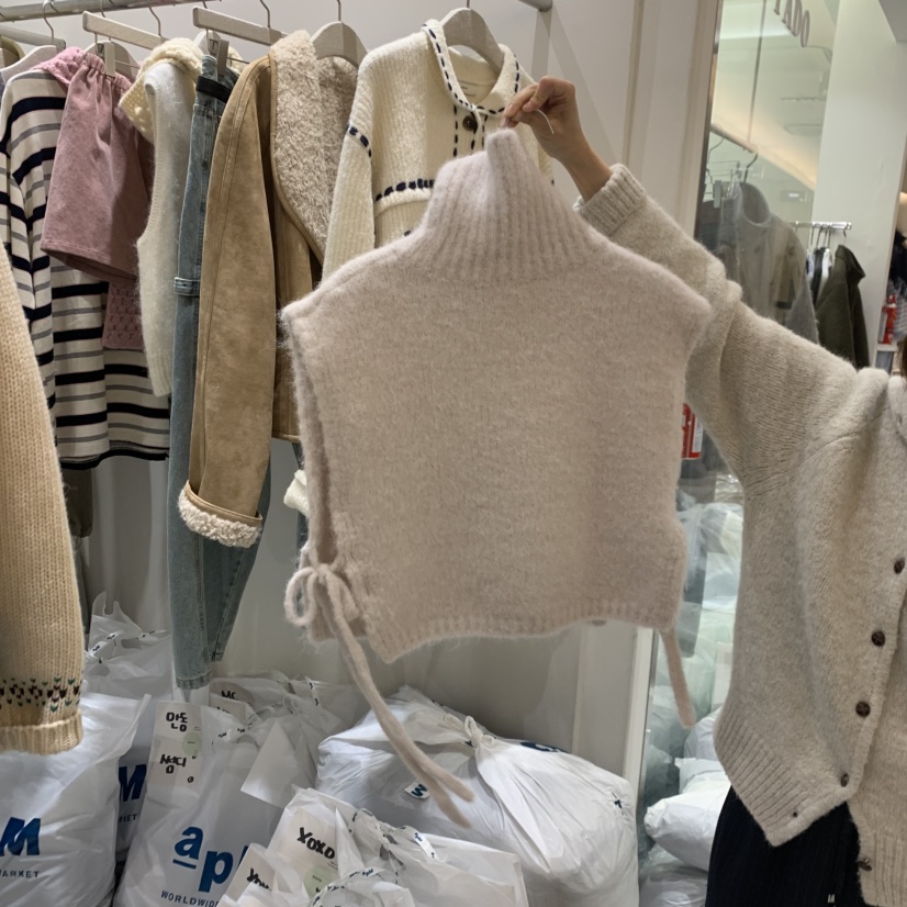 ASOME東大門㊣代購女士新品人氣25秋冬吊帶背心不含內搭高領A.SOME吊帶/背心