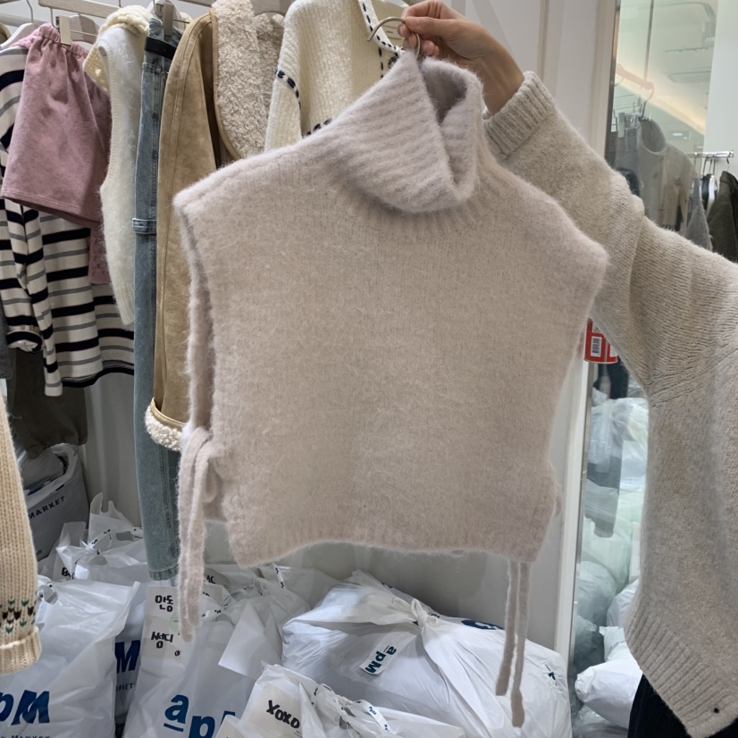 ASOME東大門㊣代購女士新品人氣25秋冬吊帶背心不含內搭高領A.SOME吊帶/背心圖色1