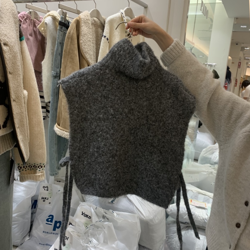 ASOME東大門㊣代購女士新品人氣25秋冬吊帶背心不含內搭高領A.SOME吊帶/背心圖色2