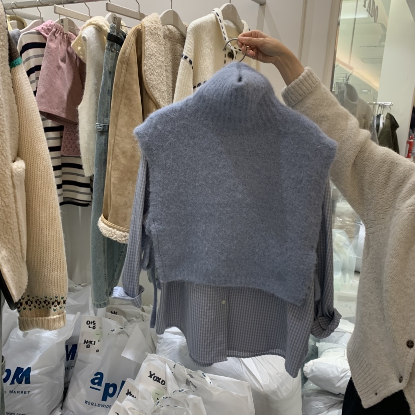 ASOME東大門㊣代購女士新品人氣25秋冬吊帶背心不含內搭高領A.SOME吊帶/背心圖色3