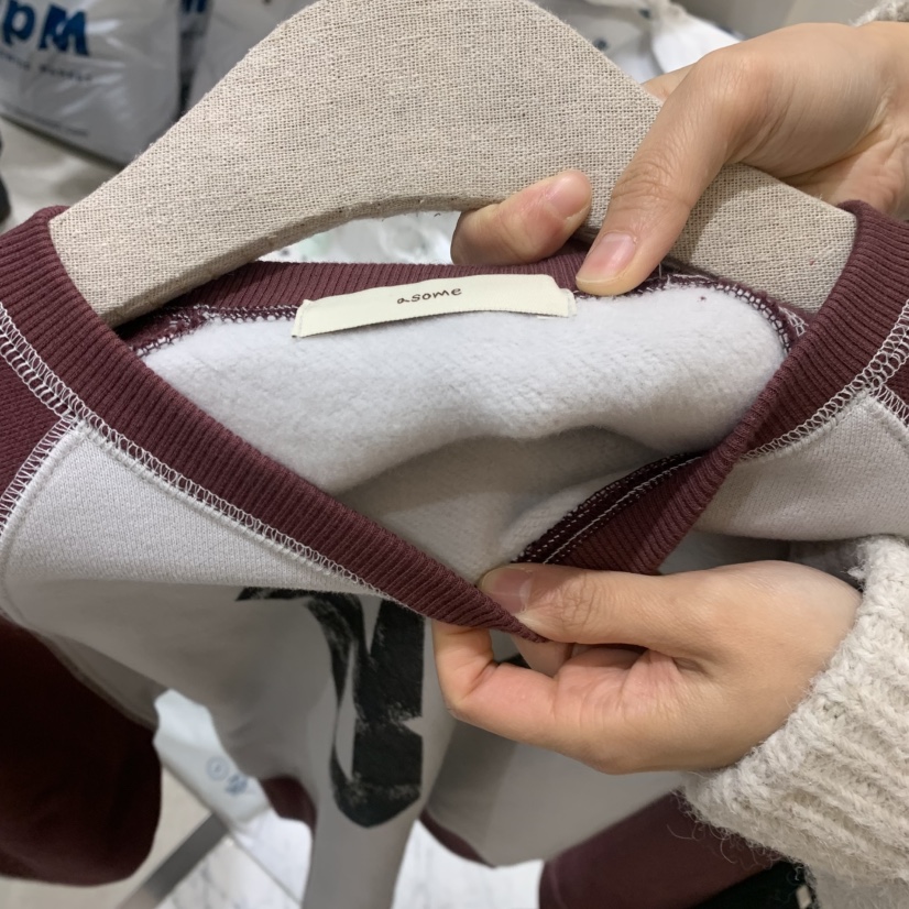 ASOME東大門㊣代購女士新款推薦職業25秋冬時尚休閑衛衣加絨A.SOME衛衣