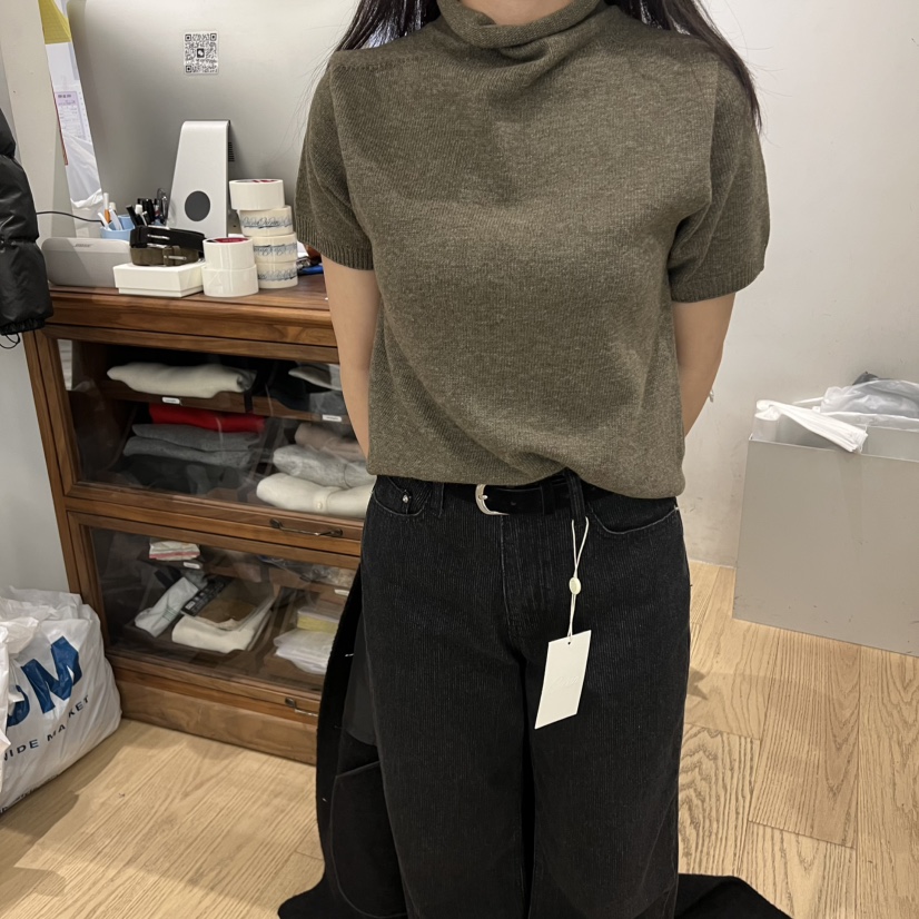 OURIN東大門㊣直郵女士新款人氣休閑熱賣職業時尚推薦25秋冬T恤OURINT恤圖色4