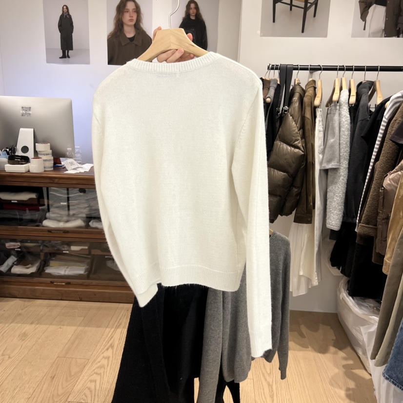 OURIN韓國代購㊣女裝新款人氣職業熱賣25秋冬休閑推薦針織衫OURIN針織衫