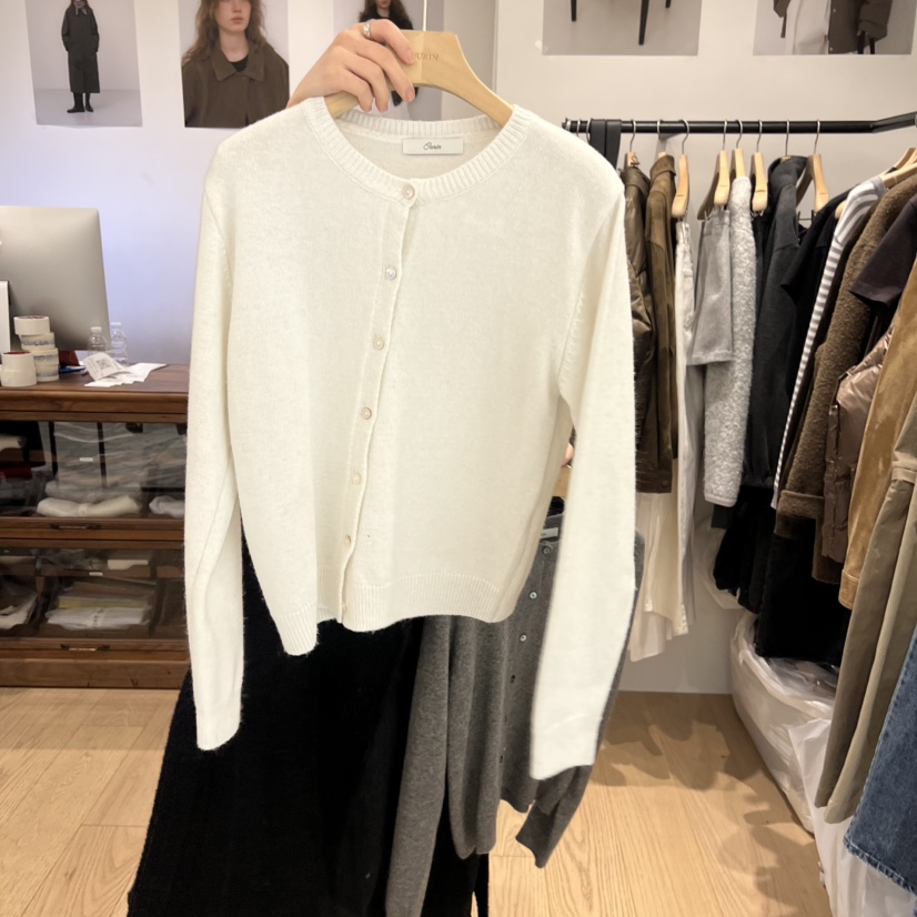 OURIN韓國代購㊣女裝新款人氣職業熱賣25秋冬休閑推薦針織衫OURIN針織衫圖色1