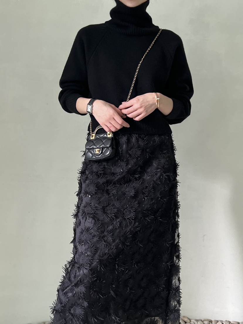 DEMAR東大門㊣實拍女裝新品推薦時尚休閑25秋冬職業針織衫短款DEMAR針織衫