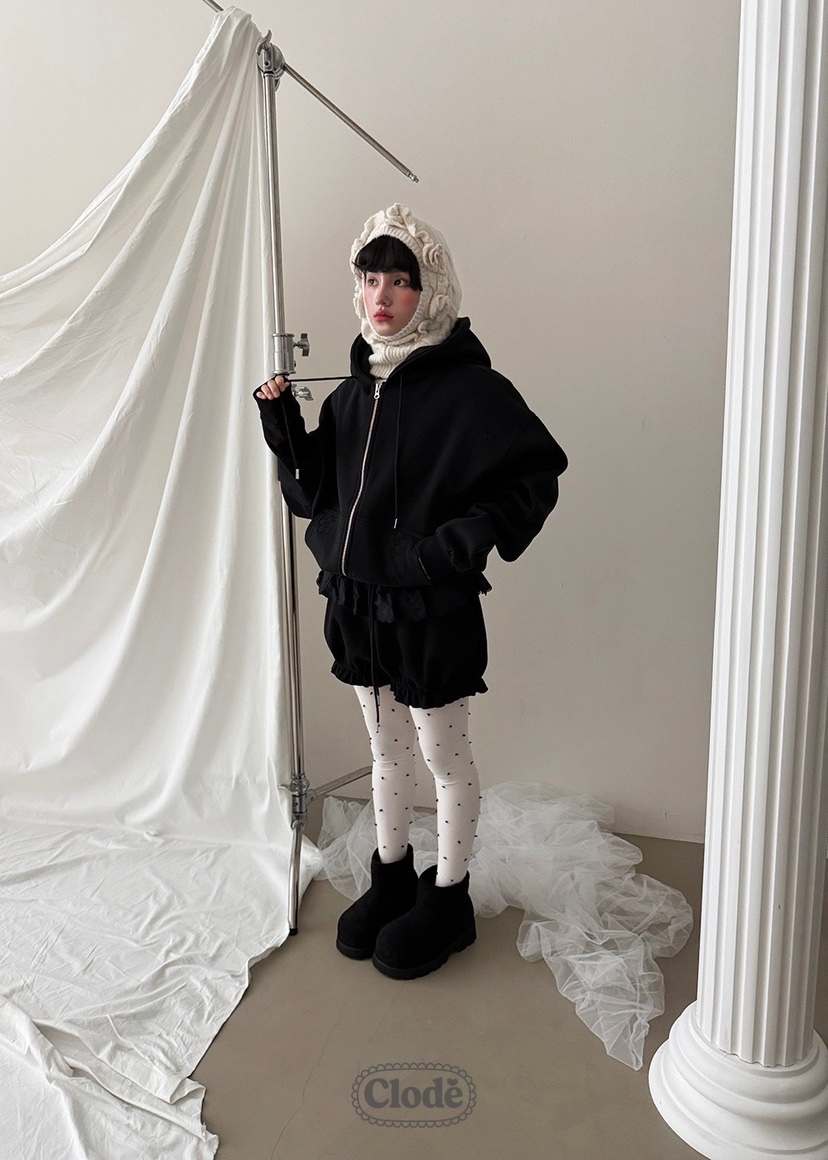 CLODE東大門㊣代購女士新品人氣熱賣25秋冬夾克連帽拉鏈衫花朵CLODE夾克