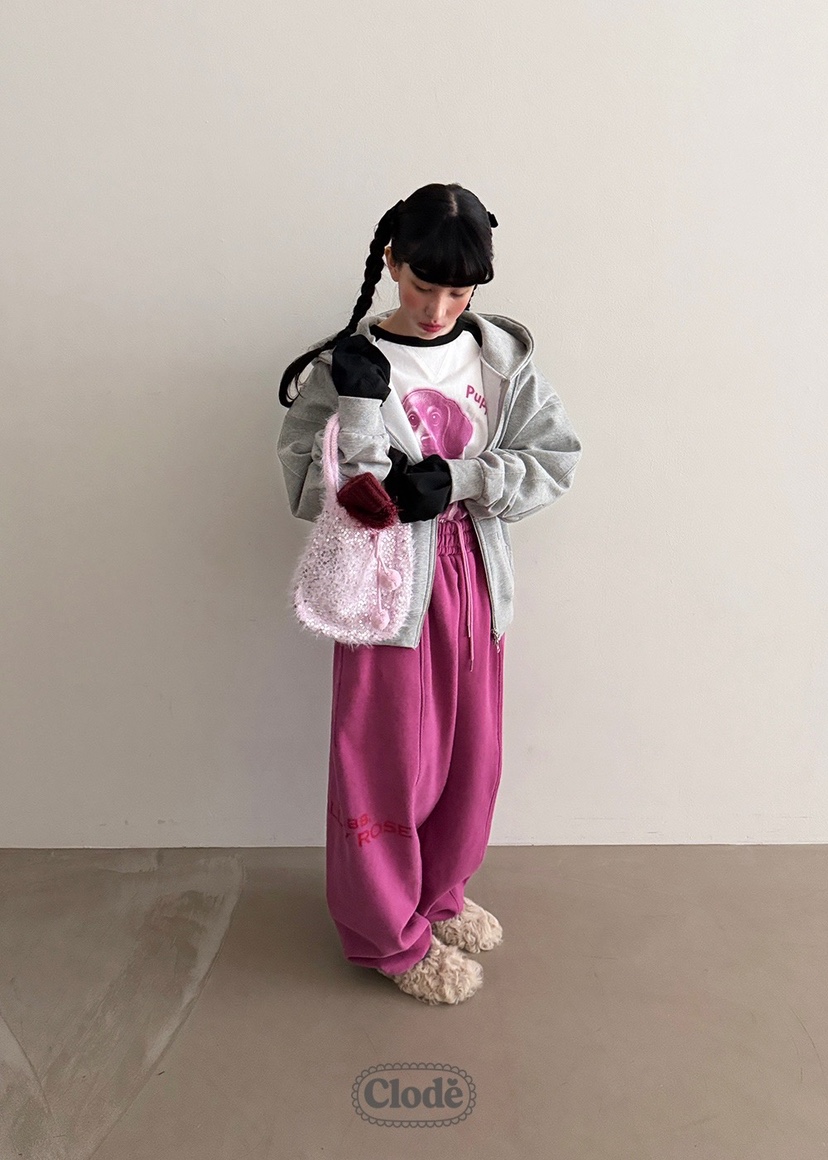 CLODE東大門㊣代購女士新品人氣熱賣25秋冬夾克連帽拉鏈衫花朵CLODE夾克