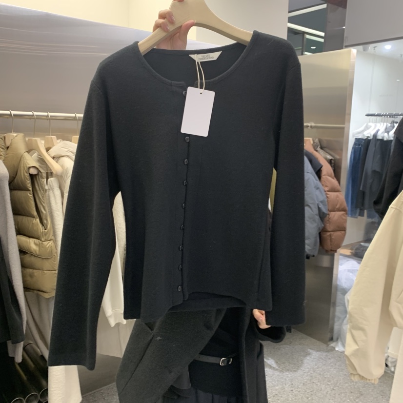 VELVET UNDERGROUND韓國代購㊣女裝新品休閑長袖T恤毛絨開衫VELVET UNDERGROUND長袖T恤圖色2