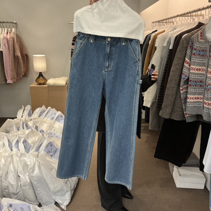 SIHO ARCHIVE東大門㊣實拍女裝新品休閑職業25秋冬人氣牛仔褲SIHO ARCHIVE牛仔褲圖色1