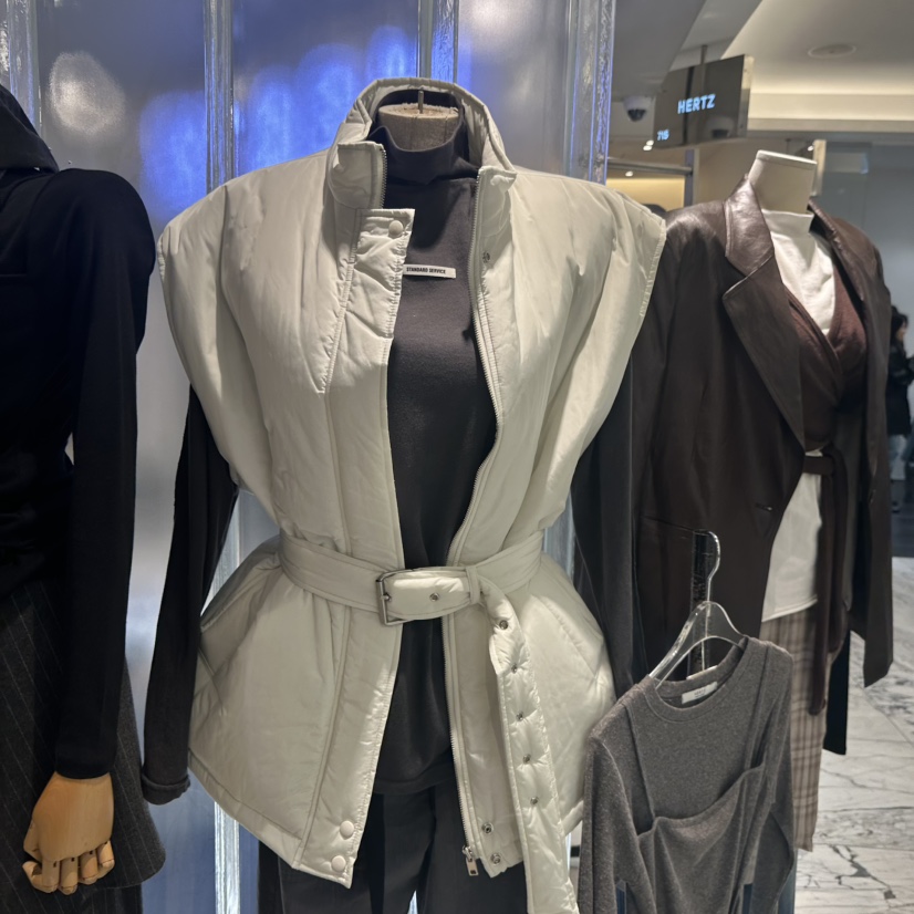 HERTZ-P東大門㊣直郵女士新款推薦職業馬甲不含內搭含腰帶棉HERTZ-P馬甲圖色2