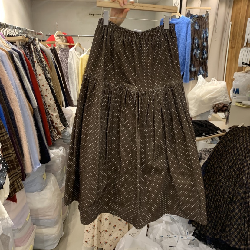 LOGROAD東大門㊣實拍女士新品時尚25秋冬休閑推薦半身裙中短裙LOG ROAD半身裙/中短裙圖色1