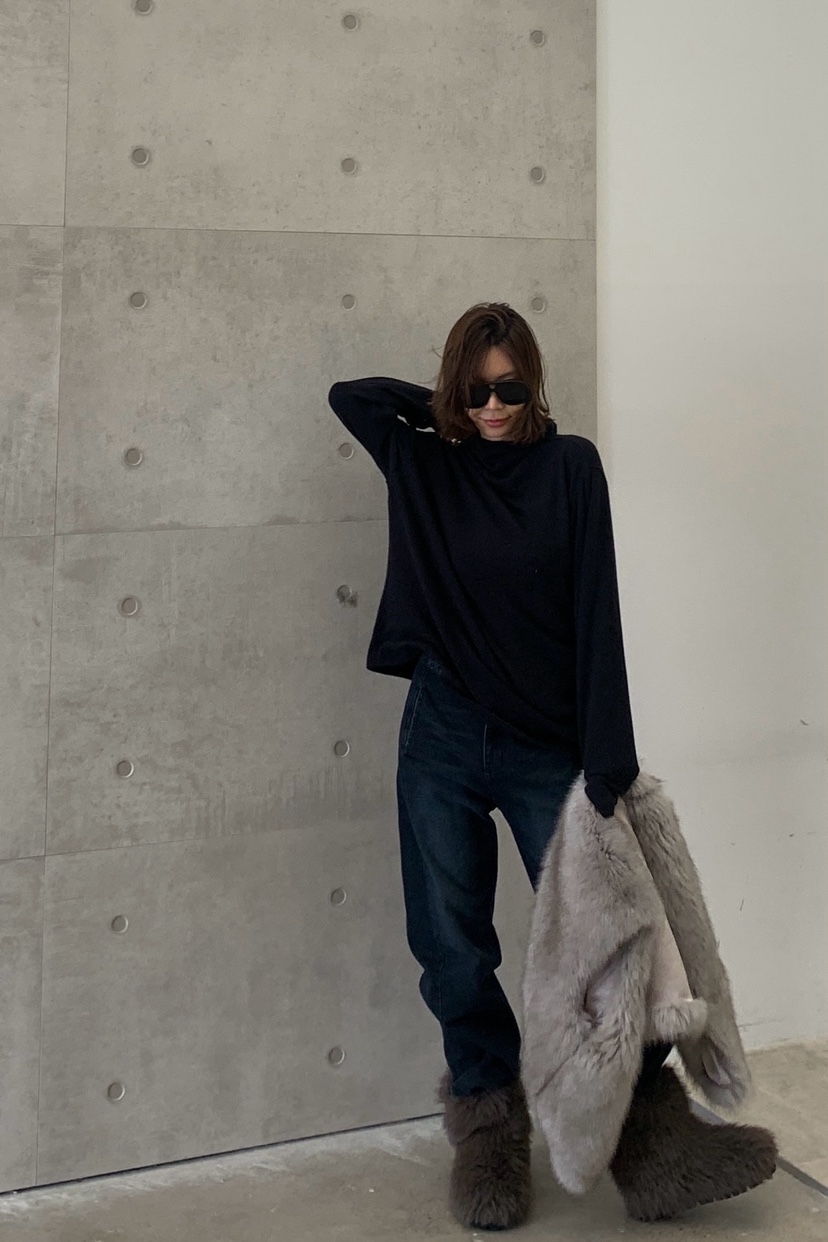 PARIS MATCH東大門㊣直郵女士新品熱賣25秋冬人氣休閑長袖T恤PARIS MATCH長袖T恤