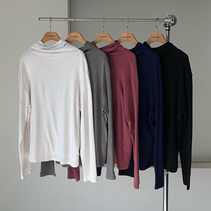 PARIS MATCH東大門㊣直郵女士新品熱賣25秋冬人氣休閑長袖T恤PARIS MATCH長袖T恤圖色3左三色