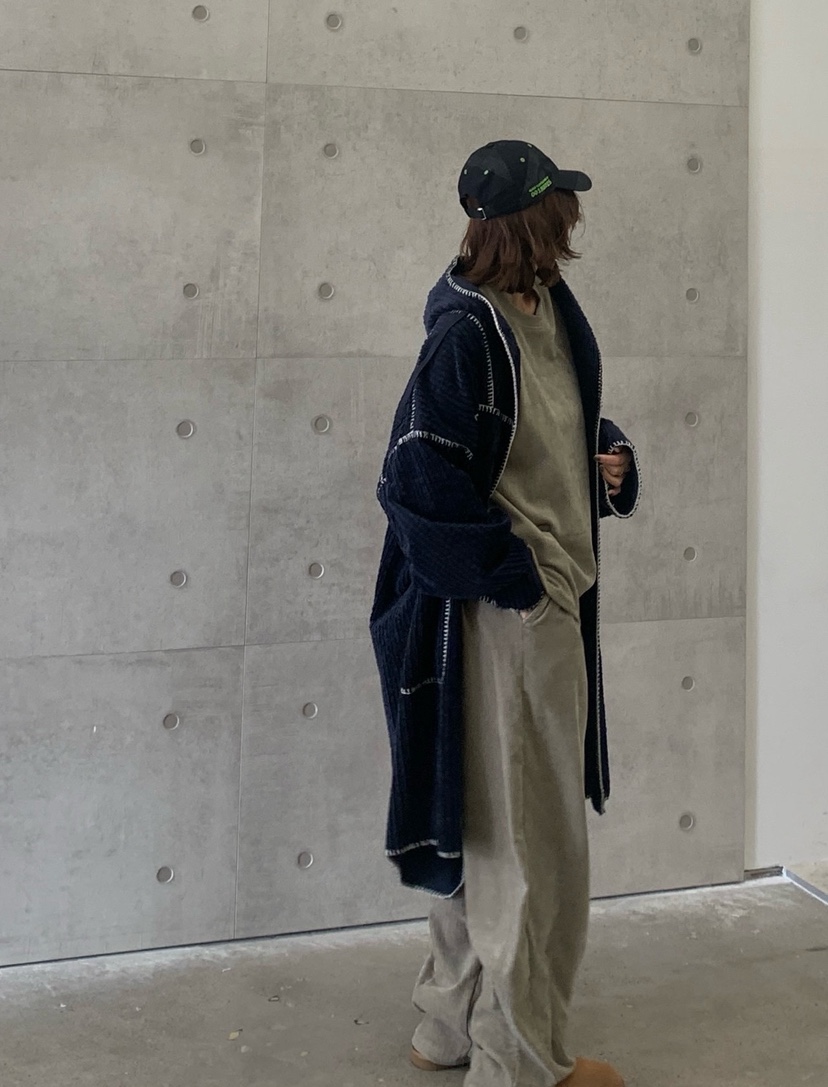 PARIS MATCH韓國代購㊣女裝新款職業時尚休閑25秋冬中長款大衣PARIS MATCH中長款大衣