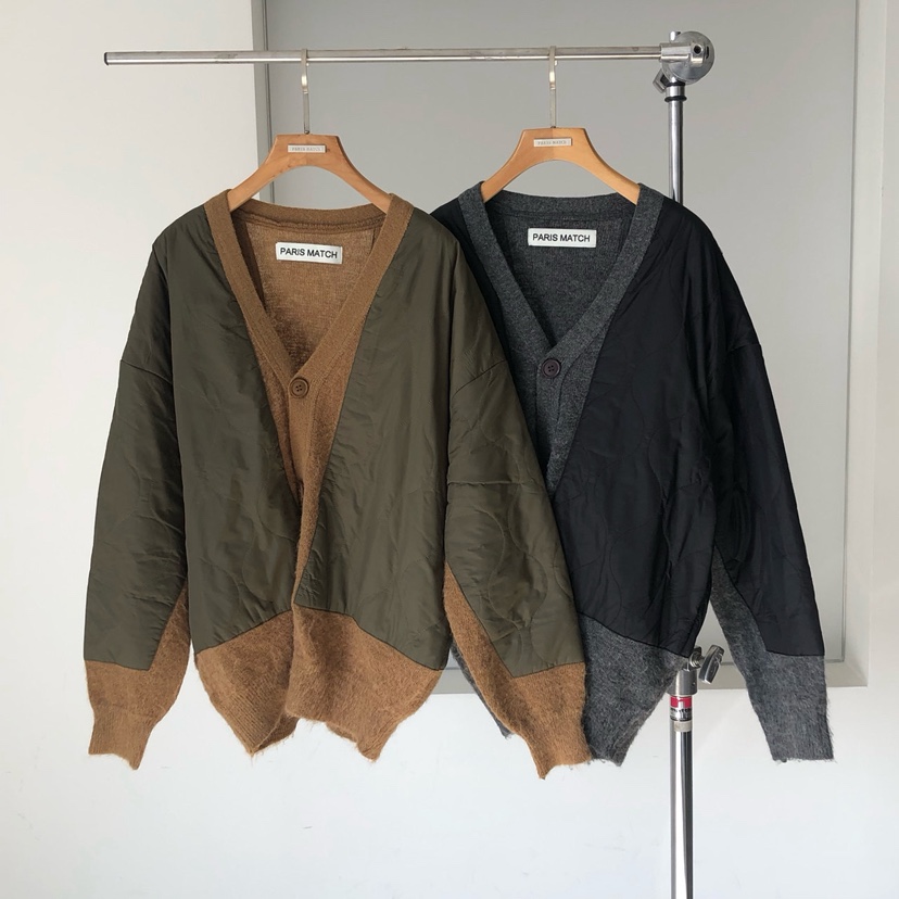 PARIS MATCH韓國代購㊣女裝新款人氣休閑熱賣夾克開衫絎縫PARIS MATCH夾克
