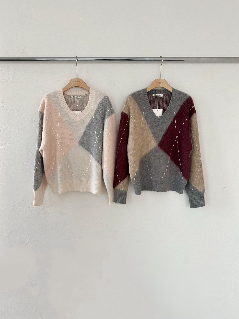 2ND GATE韓國代購㊣女士新款時尚休閑人氣熱賣推薦25秋冬針織衫2ND GATE針織衫