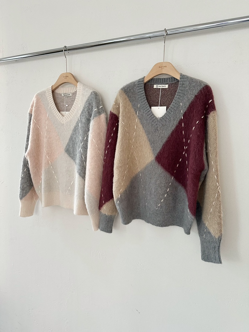 2ND GATE韓國代購㊣女士新款時尚休閑人氣熱賣推薦25秋冬針織衫2ND GATE針織衫