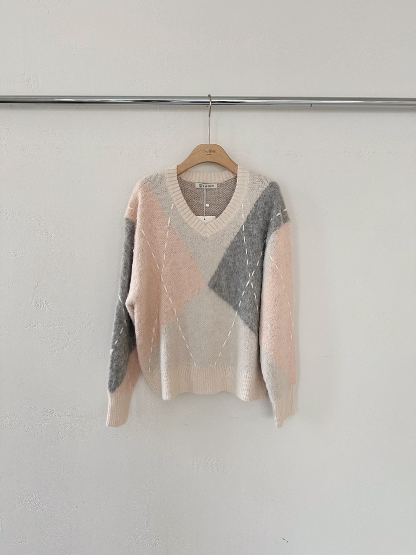 2ND GATE韓國代購㊣女士新款時尚休閑人氣熱賣推薦25秋冬針織衫2ND GATE針織衫圖色1