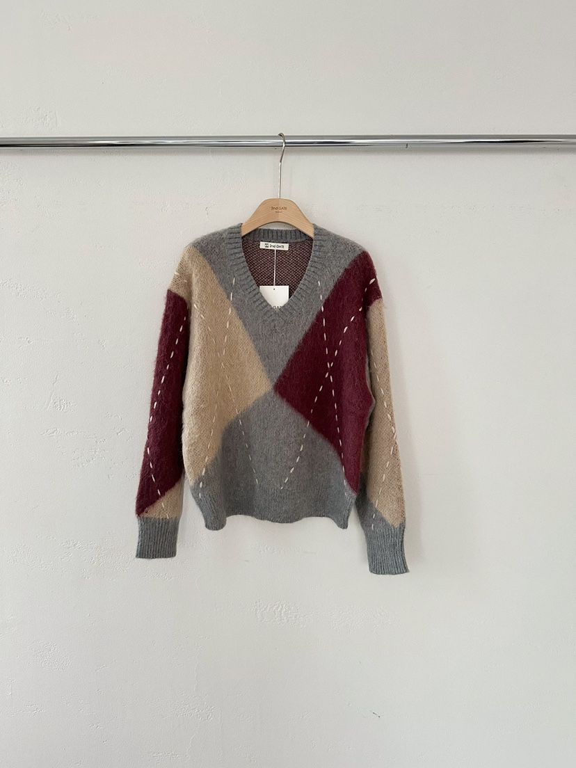2ND GATE韓國代購㊣女士新款時尚休閑人氣熱賣推薦25秋冬針織衫2ND GATE針織衫圖色2