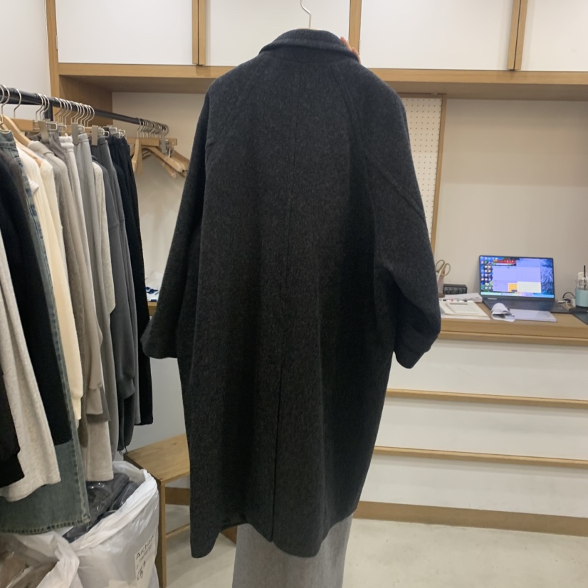 ARCHITEKT韓國代購㊣女裝新品25秋冬推薦中長款大衣不含圍巾ARCHITEKT中長款大衣