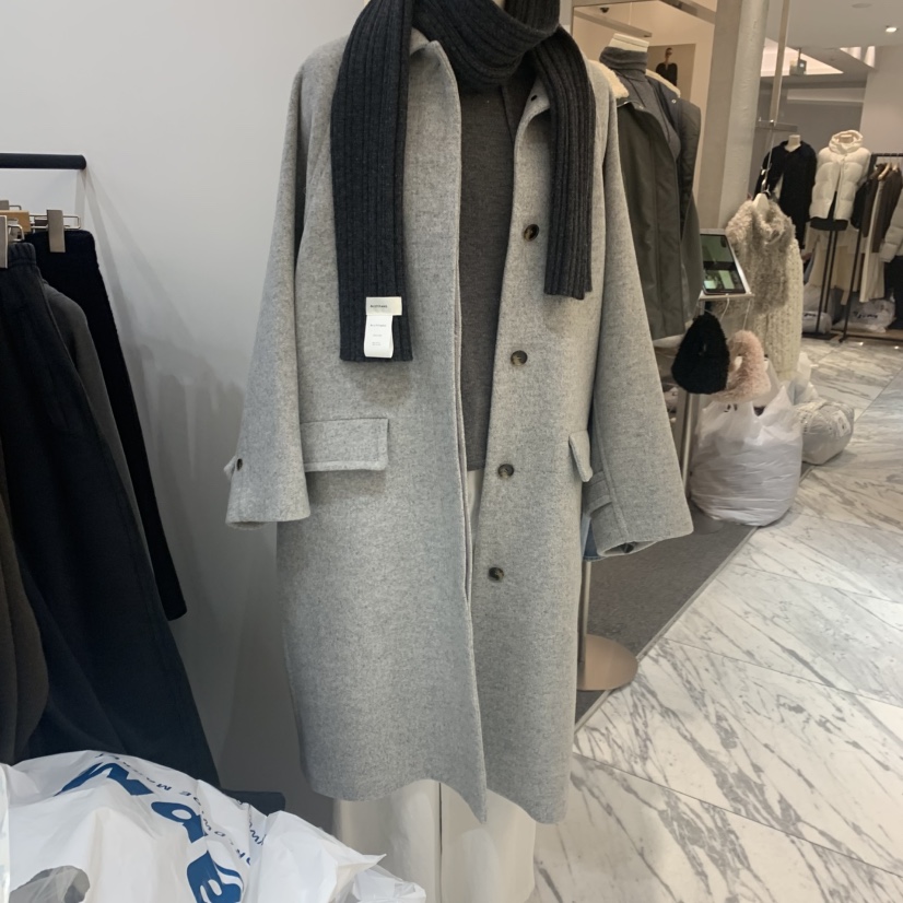 ARCHITEKT韓國代購㊣女裝新品25秋冬推薦中長款大衣不含圍巾ARCHITEKT中長款大衣圖色1