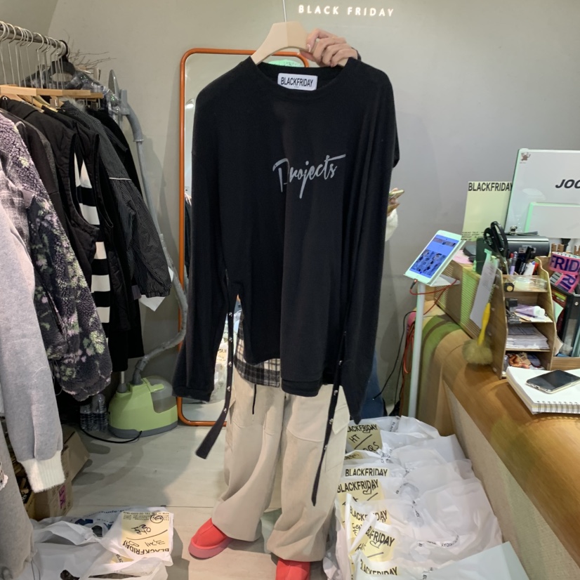 BLACKFRIDAY韓國直郵㊣女裝新款人氣時尚25秋冬推薦長袖T恤BLACK FRIDAY長袖T恤圖色3