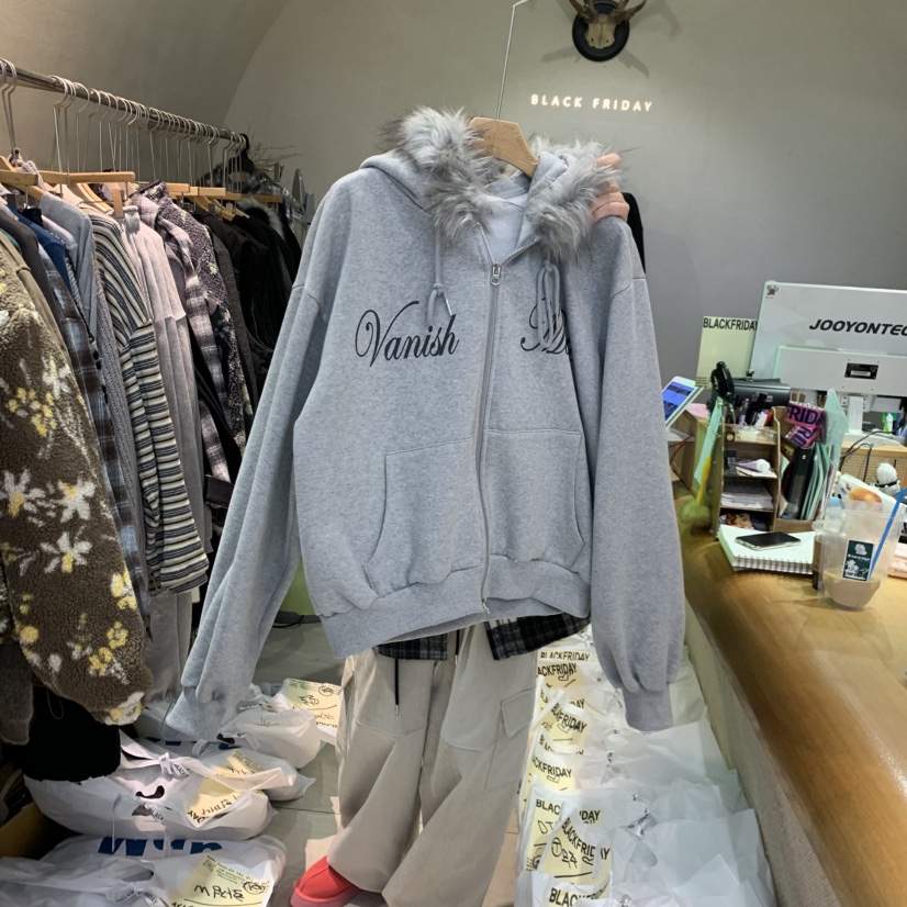 BLACKFRIDAY東大門㊣直郵女士新款人氣時尚25秋冬休閑衛衣加絨BLACK FRIDAY衛衣圖色2