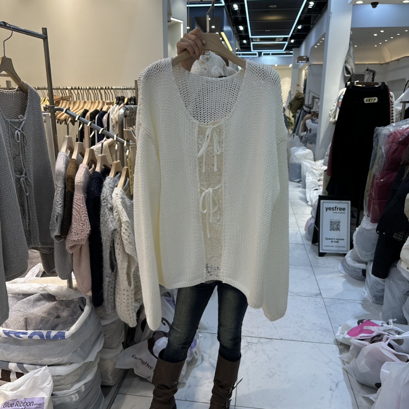 BLUE RIBBON東大門㊣代購女裝新品休閑職業人氣25秋冬針織衫BLUE RIBBON針織衫圖色1