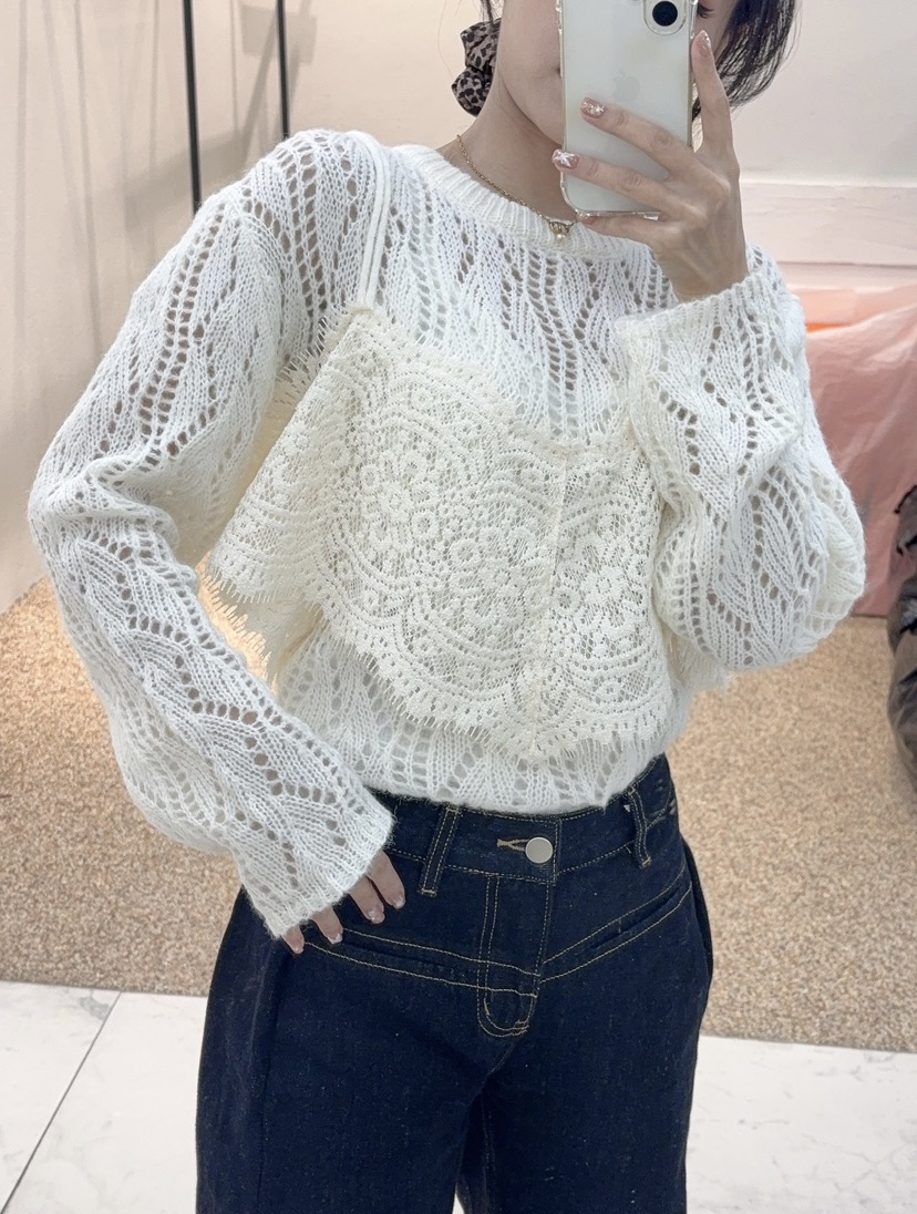 BLUE RIBBON東大門㊣代購女裝新款人氣職業推薦休閑針織衫BLUE RIBBON針織衫