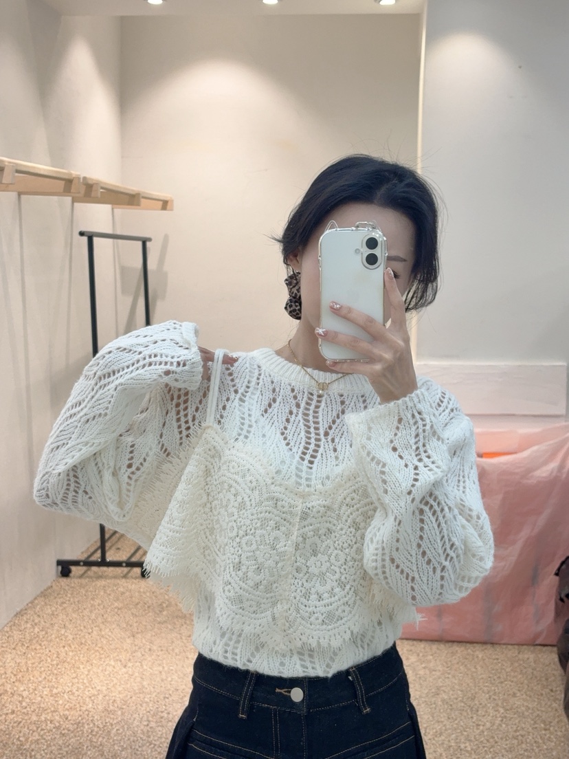 BLUE RIBBON東大門㊣代購女裝新款人氣職業推薦休閑針織衫BLUE RIBBON針織衫