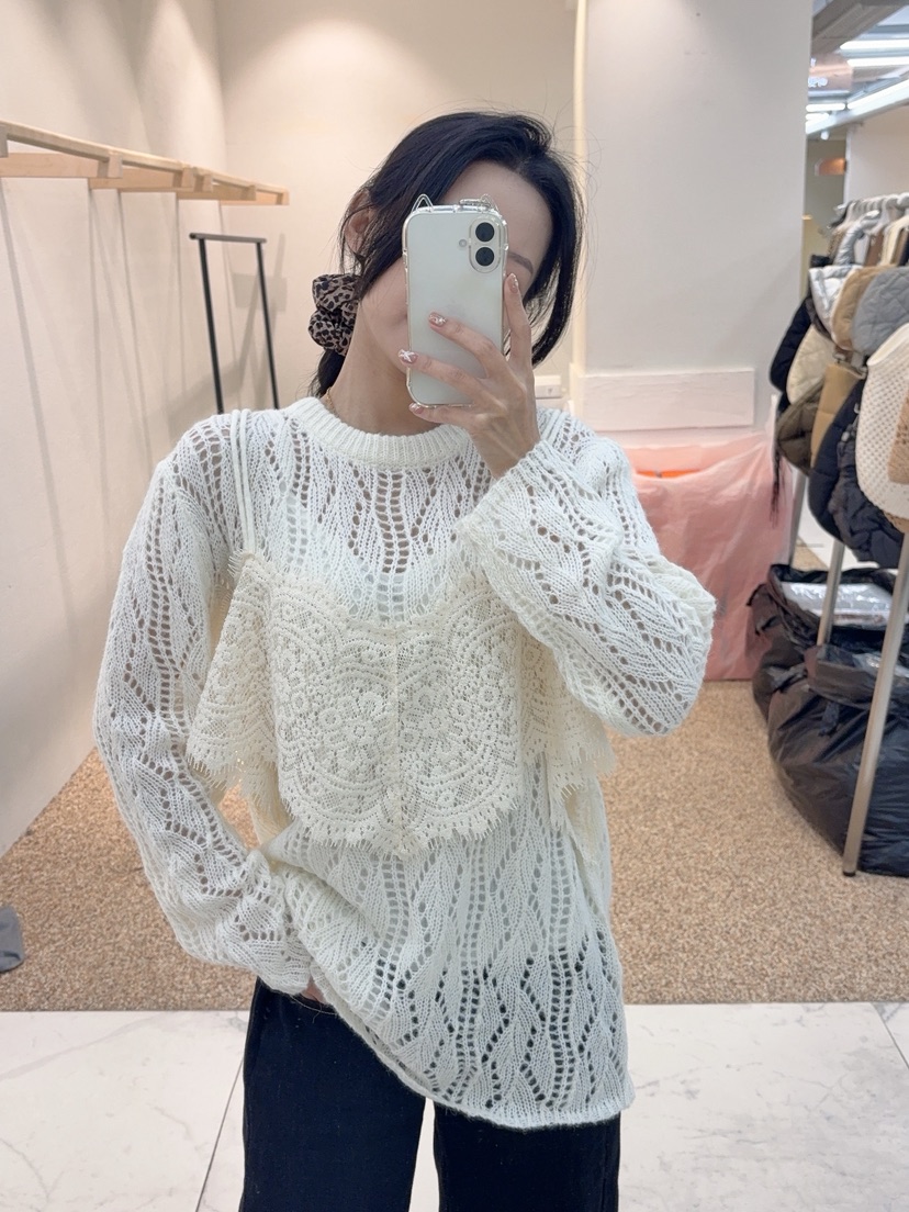 BLUE RIBBON東大門㊣代購女裝新款人氣職業推薦休閑針織衫BLUE RIBBON針織衫