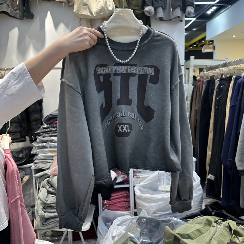 WASHBLUE東大門㊣實拍女士新品職業推薦休閑25秋冬熱賣衛衣WASHBLUE衛衣圖色2