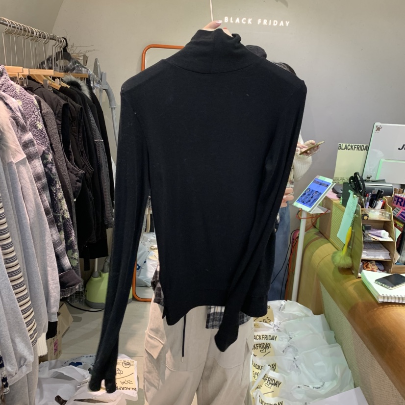 BLACKFRIDAY韓國直郵㊣女士新品25秋冬休閑時尚職業長袖T恤BLACK FRIDAY長袖T恤