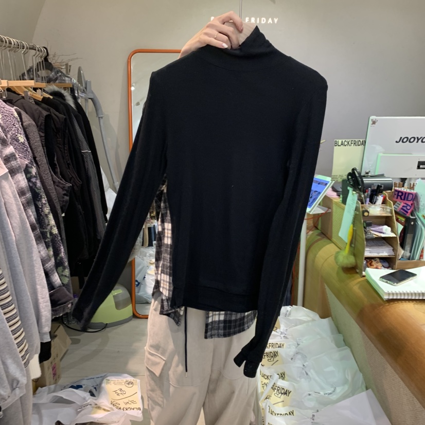 BLACKFRIDAY韓國直郵㊣女士新品25秋冬休閑時尚職業長袖T恤BLACK FRIDAY長袖T恤圖色4