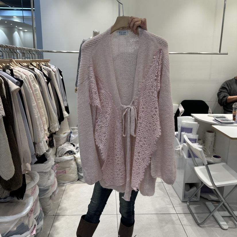 BLUE RIBBON東大門㊣直郵女裝新款時尚休閑25秋冬針織衫柔軟BLUE RIBBON針織衫圖色1