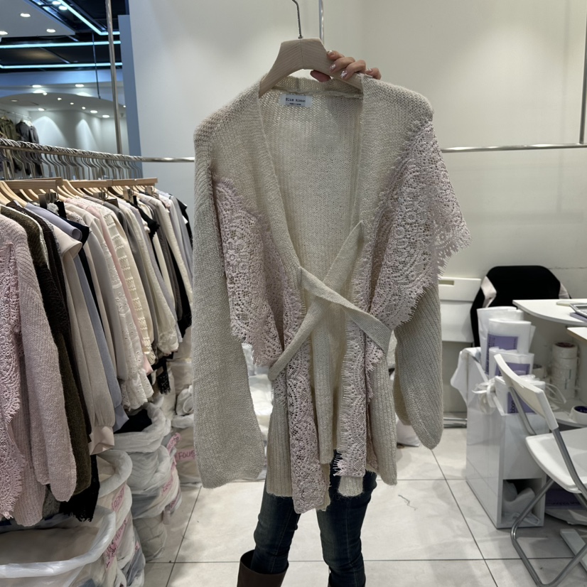 BLUE RIBBON東大門㊣直郵女裝新款時尚休閑25秋冬針織衫柔軟BLUE RIBBON針織衫圖色2