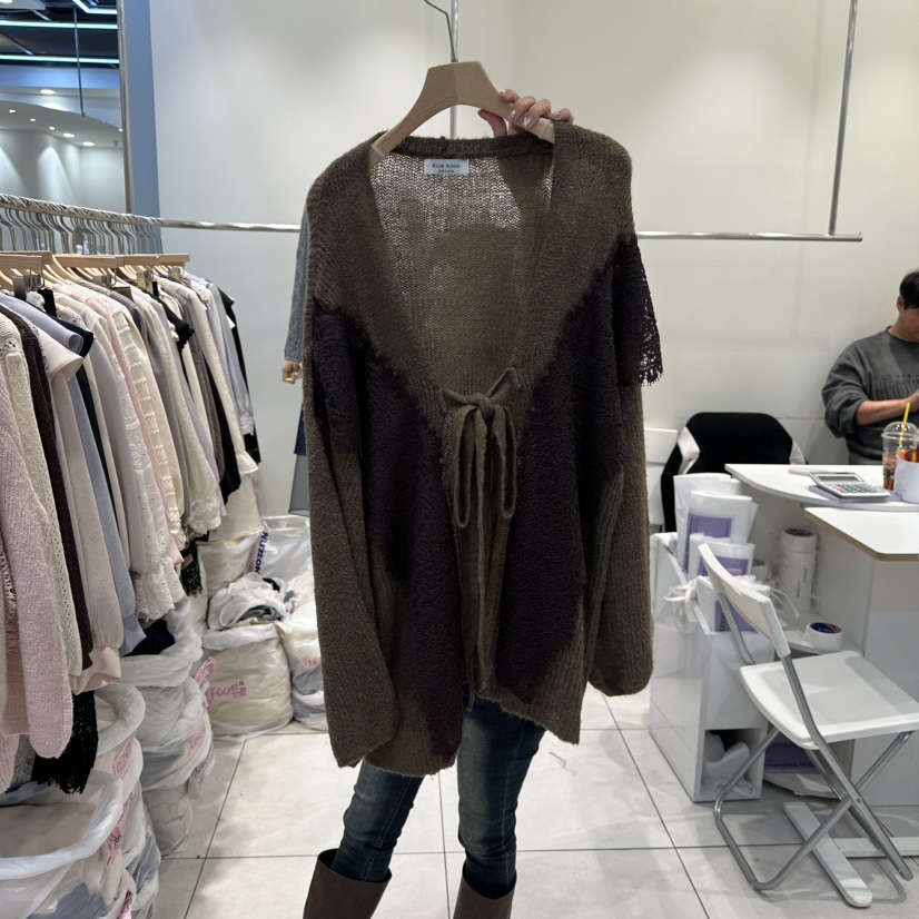 BLUE RIBBON東大門㊣直郵女裝新款時尚休閑25秋冬針織衫柔軟BLUE RIBBON針織衫圖色3