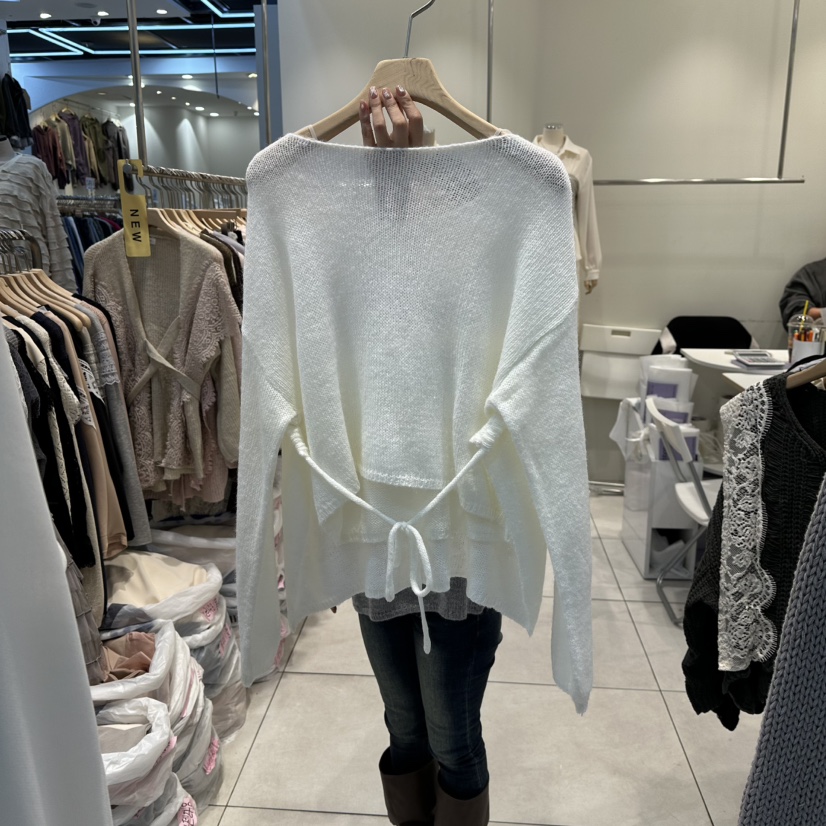 BLUE RIBBON東大門㊣代購女裝新品職業休閑時尚25秋冬針織衫BLUE RIBBON針織衫