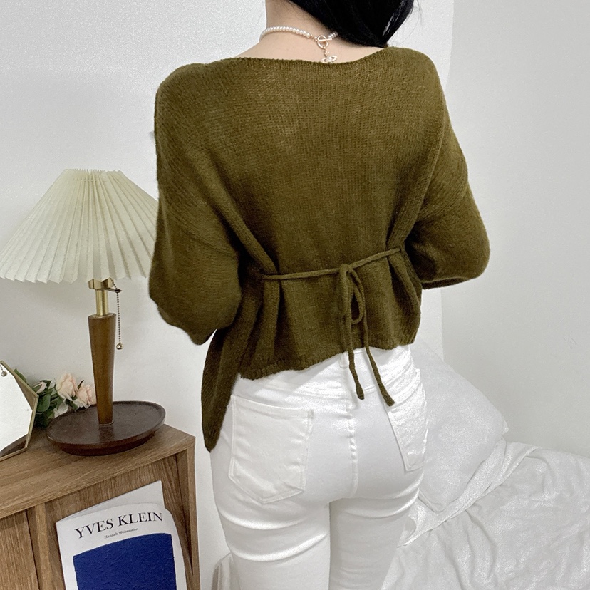 BLUE RIBBON東大門㊣代購女裝新品職業休閑時尚25秋冬針織衫BLUE RIBBON針織衫