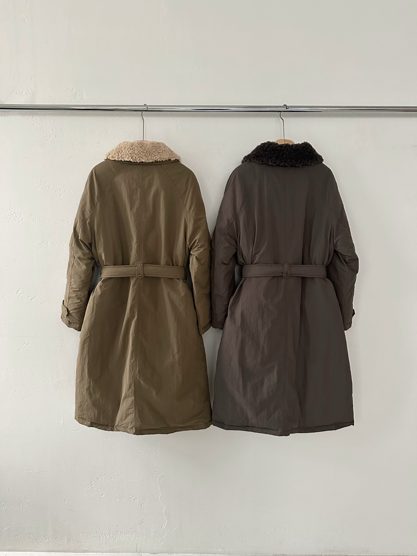 2ND GATE東大門㊣代購女士新款25秋冬時尚中長款大衣含腰帶2ND GATE中長款大衣