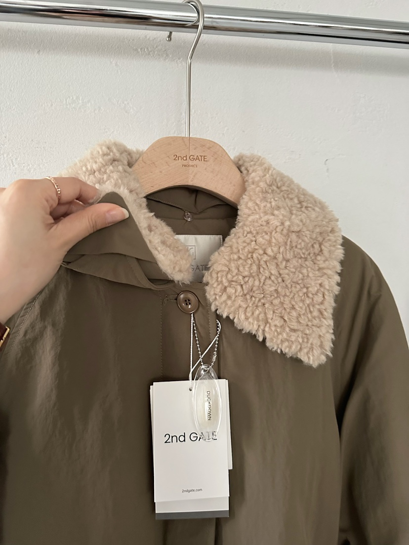 2ND GATE東大門㊣代購女士新款25秋冬時尚中長款大衣含腰帶2ND GATE中長款大衣