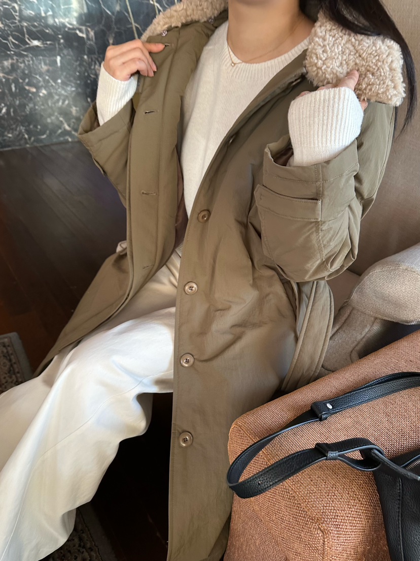 2ND GATE東大門㊣代購女士新款25秋冬時尚中長款大衣含腰帶2ND GATE中長款大衣