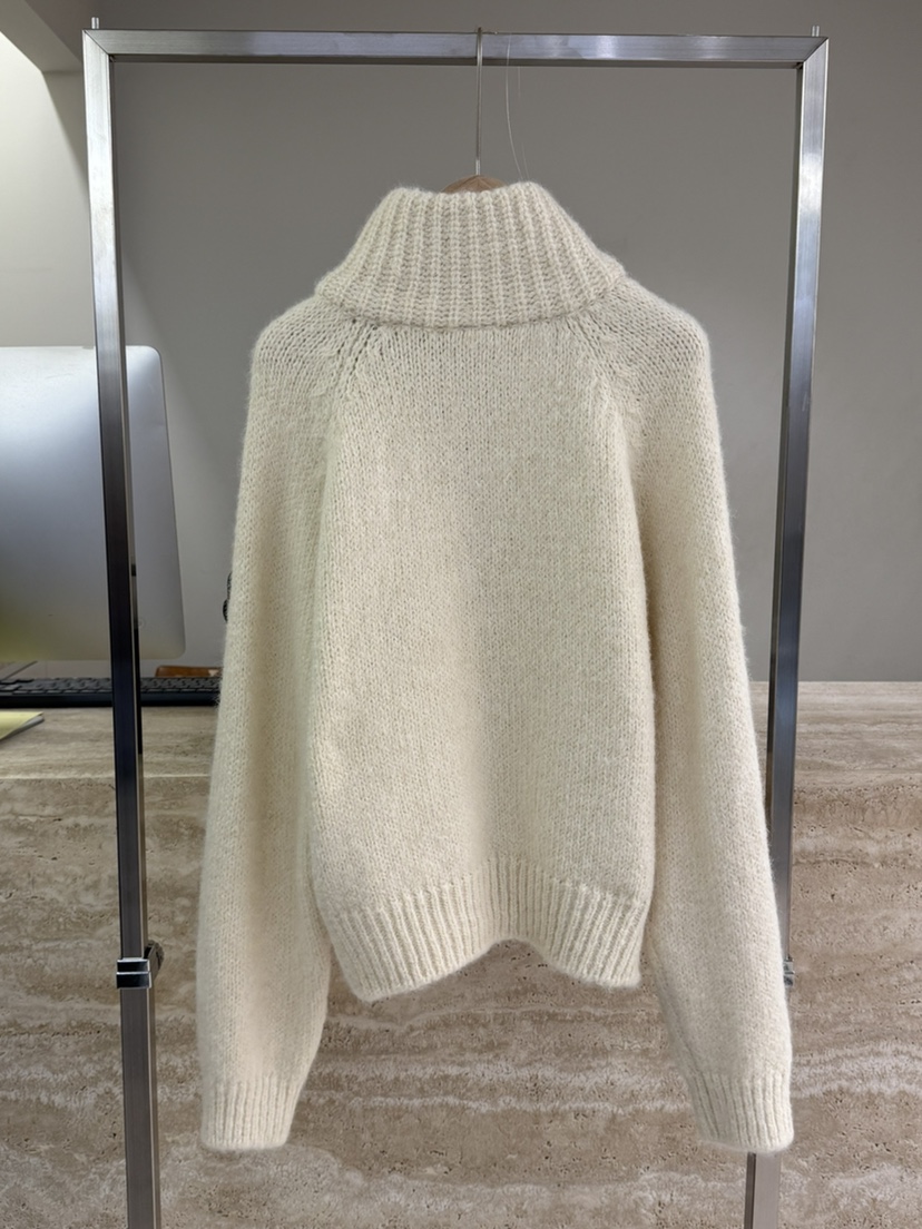 EOOB/LAMEREI韓國代購㊣女士新品職業熱賣25秋冬針織衫拉鏈高領EOOB/LAMEREI針織衫