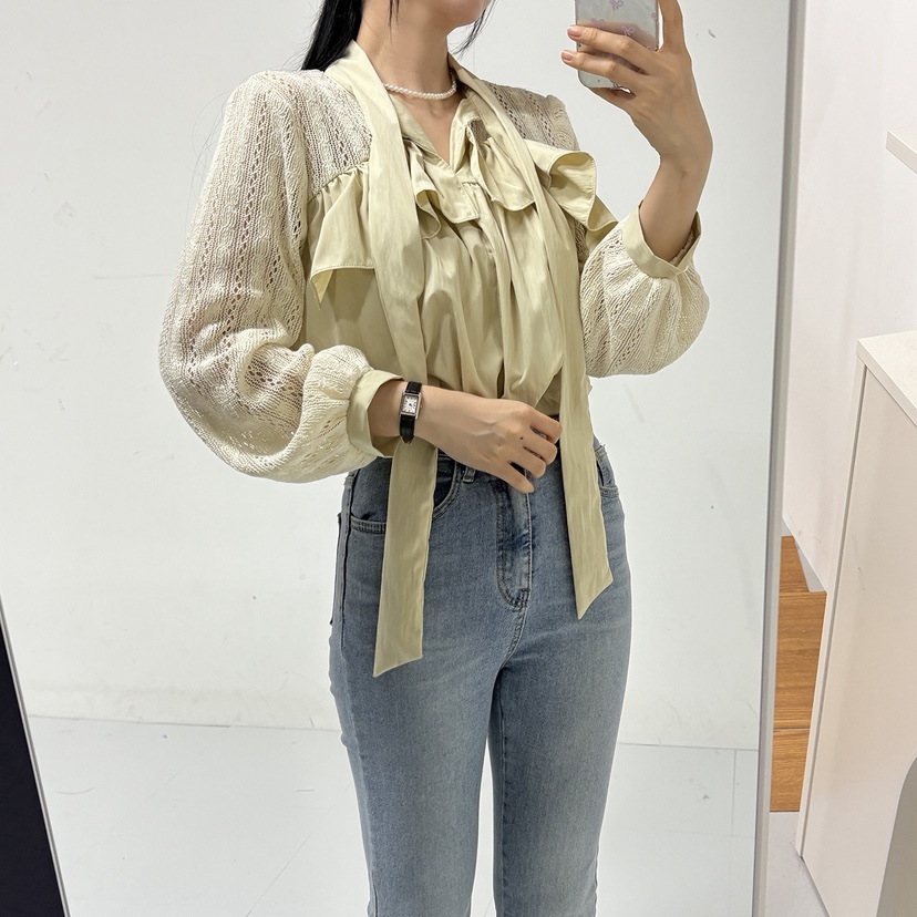 BLUE RIBBON東大門㊣直郵女士新品職業熱賣人氣襯衫蕾絲衫BLUE RIBBON襯衫/蕾絲衫